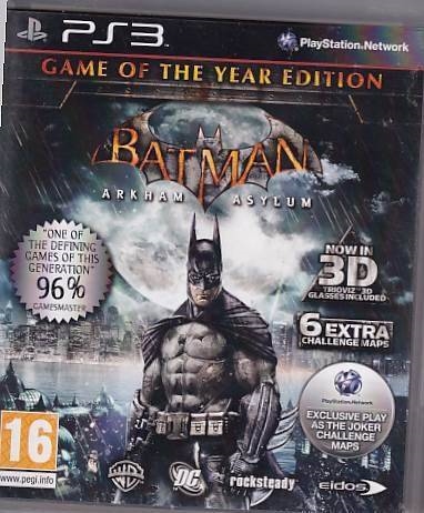 Batman Arkham Asylum - Game of the Year Edition - PS3 (B Grade) (Genbrug)